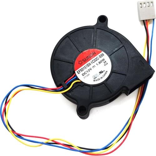 For Sunon 5cm EF50151BX-1C02C-S99 12V 1.8W 5015 50X50X15MM Turbine Cooling Fan
