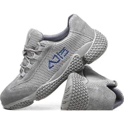 Breathable Mans Work Shoes Steel Toe Cap Work Boots Men Construction Safety Shoes Light Sneaker Male Security Shoes Men Boots