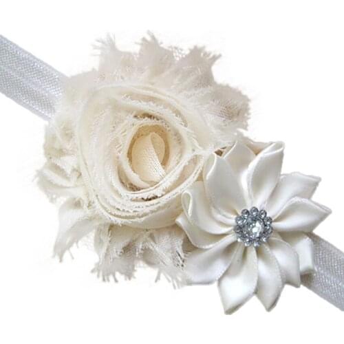 Headbands Hat Fashion Elastic 5pcs Lovely Hair Band Baby Girls Headbands Chiffon Hair Flower Item Type Head Baby Gift #4