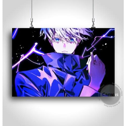 Canvas Anime Gojo Satoru Jujutsu Kaisen Pictures Home Decoration Paintings Poster HD Prints Wall Art Modular Living Room