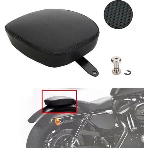 Passenger Rear Seat Leather Pillon For Harley XL1200X Forty Eight 1200V Seventy Two 2010 2011 2012 2013 2014 2015
