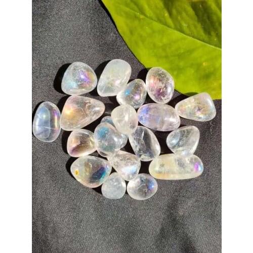 Angel Aura Quartz Crystals Tumbled Stones Natural Mineral Healing Reiki Home Decor Modern