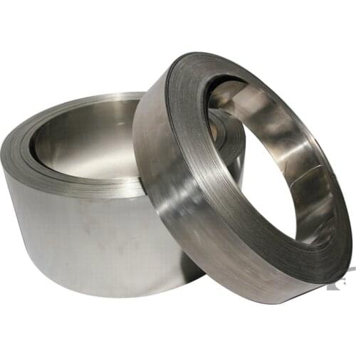 99.96% Pure Nickel Plate Strap Strip Sheets pure nickel for Battery electrode Spot Welding Machine 0.3mm x 10mm x5000mm 5m/roll