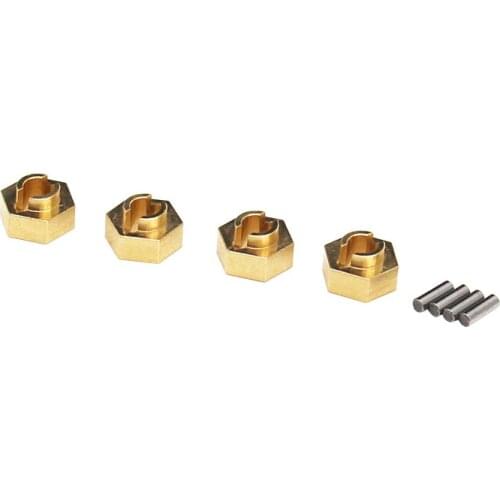Hot Racing Brass Stock Wheels hub 7mm hex for SCX24
