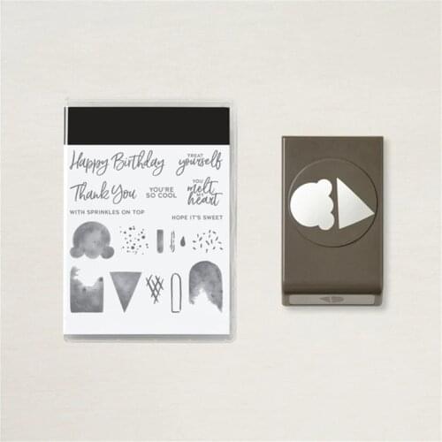 Ice Cream Metal Cutting Dies and Stamps Stencils For Scrapbooking Stencil Album Paper DIY Gift Card Decoration Embossing