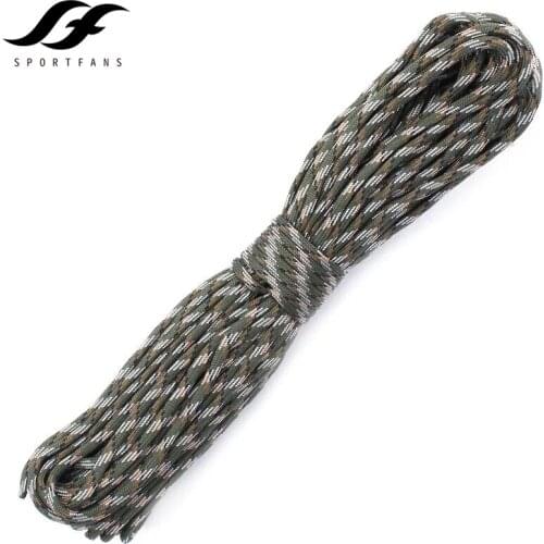 100FT/31M Paracord 550 Camping Parachute Cord Lanyard Rope Mil Spec Type III 7 Strand Climbing Hiking Survival Equipment