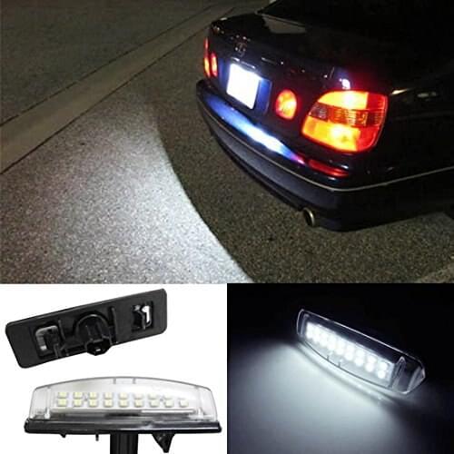 Super Bright 18-SMD LED License Plate Light Lamps For Lexus IS300 GS300 GS400 GS430 ES300 ES330 RX330 RX350 Toyota Prius
