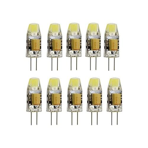 IWHD 1W Lampada G4 LED 12V Bulb COB 80LM Mini LED G4 Bi-pin Lights Replace Halogen Chandeliers 10PCS
