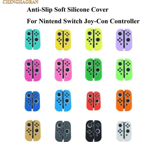 1set Luminous Candy Solid colors Silicone Case Cover Soft Protector Cover Skin for Nintend Switch for NS Joy-Con Controller