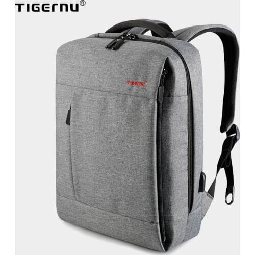 Tigernu Brand Slim Backpack USB charging Women 14inch Laptop Backpacks Women Splashproof Simple School Backpack Bag for Teenager