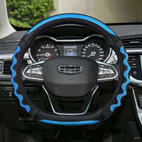 D Type Car Steering Wheel Cover Wrap For Geely Atlas 2016 - 2021 Coolray I 2020 2021 Emgrand 7 2018 - 2021 Emgrand GT 2015- 2021