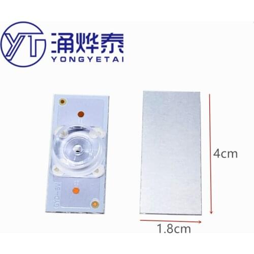 YYT 10PCS 3V6V LCD TV LED lamp beads concave lens Optical Lens Fliter LCD modified lamp beads aluminum substrate