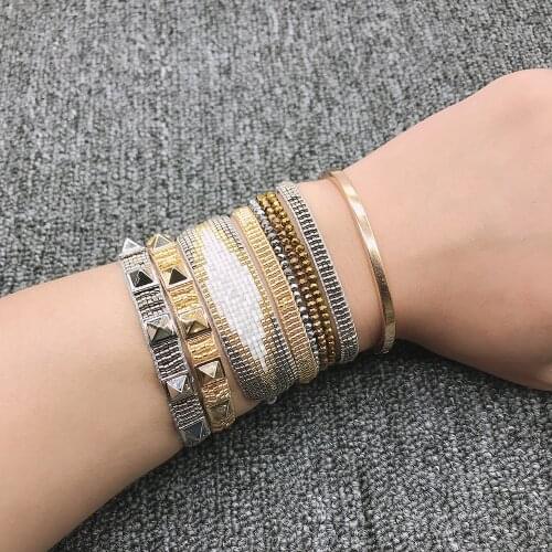 BLUESTAR Women Turkish Evil Eye Bracelets Eye Jewelry Gift Handmade Bohemian Crystal Glass Bead Femme Armband