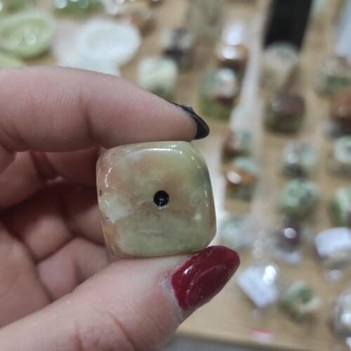 1pcs New Natural Sheep Fat White Jade Afghan Jade Hand Carved Jade Dice