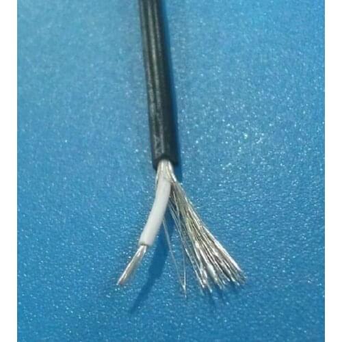 10m/ lot Single core shielded wire UL1185 22AWG tinned copper one core multi-stranded signal line