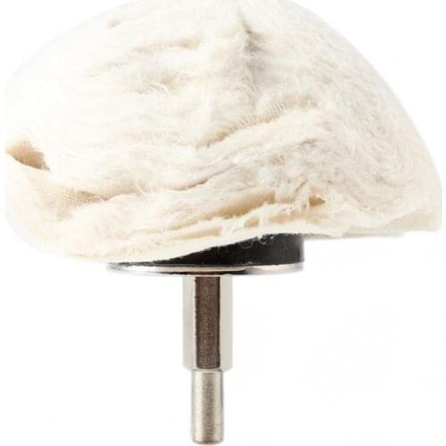 4in 100mm 100% Cotton Dome Polishing Mop Buffing Wheel Polish Pad Polisher Drill Metalworking Polishing Wheel