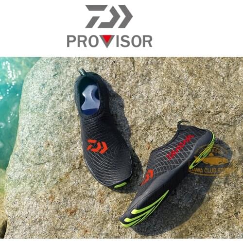 Daiwa Men Outdoor Fishing Shoes Beach Socks Slip-on Diving Surfing Shoes Swimming Fins Diving Thick Keep Warm Neoprene Shoes