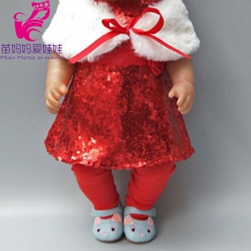 For 43cm doll cloth sets for 18 inch baby doll dress accessories for 18 inch girl doll baby girl gifts
