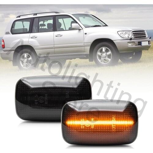 2Pcs LED Amber Turn Signal Light Side Indicator lamp For Toyota Land Cruiser 70 80 100 Series 1999 2000 2001 FJ Cruise Hilux