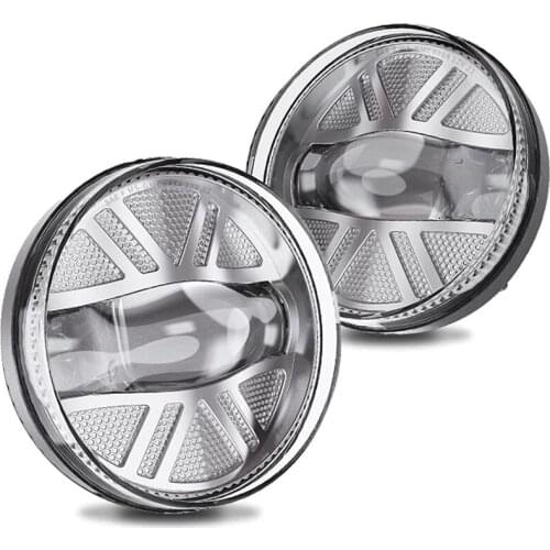 Chrome LED Fog Lamps Fog Lights Assembly Replacement for GMC Sierra 1500 2500Hd 3500Hd 2007-2014 Car Accessories