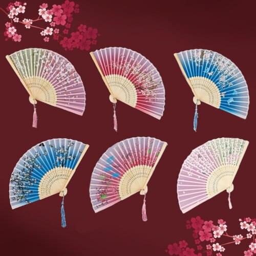 Chinese Folding FanArt Craft Gift Home Decoration Party Dance Hand Fan Gift