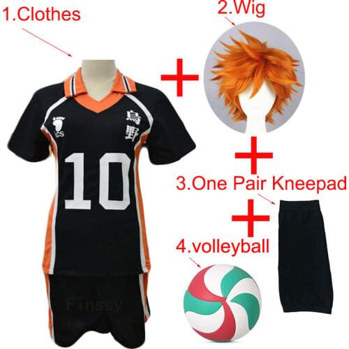 Anime Haikyuu Hinata Shoyo Full Set Cosplay Costume No. 10 Volleyball Short Sleeve Shorts Summer Clothes For Adult