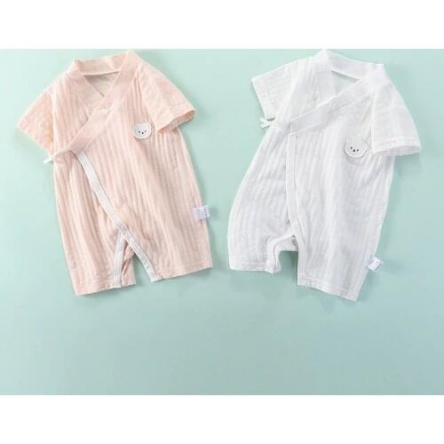 Summer Animal Baby Boys Romper Style Short Sleeve Cotton New Born Baby Clothes Casual Unisex Ropa Nina Bodysuits BE50BR