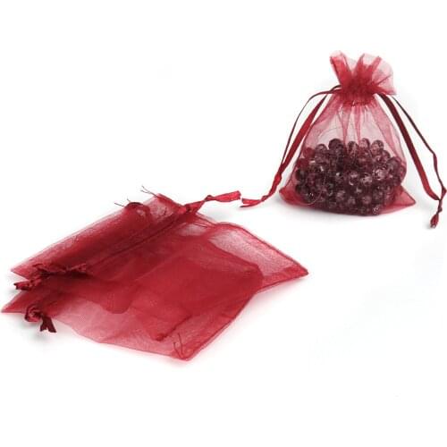 30 Pcs/lot 10x8cm Organza Jewelry Bags Candy Drawstring Bag Jewelry Packaging For Jewelry Pouches Jewellery Bag Christams Party