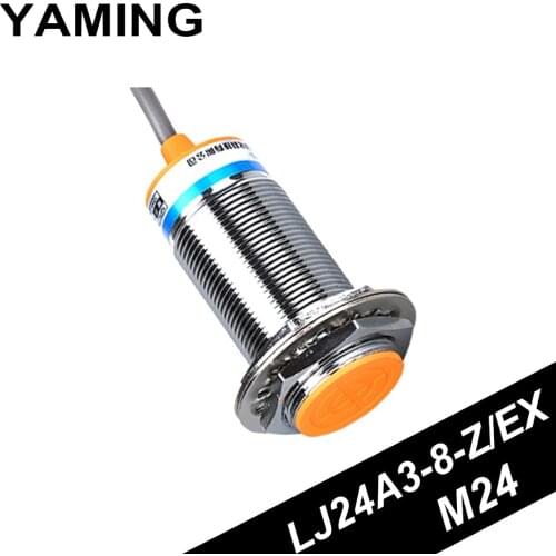 Metal Proximity Switch Inductance Type Induction Sensor M24 DC Two Line Normally Open 36V Strong Conductivity LJ24A3-8-Z/EX
