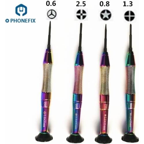 Precision Screwdriver Set S2 Steel Aluminum Alloy Handle Non-slip Screwdriver for iPhone X 8 8P Mobile Phone Opening Hand Tool