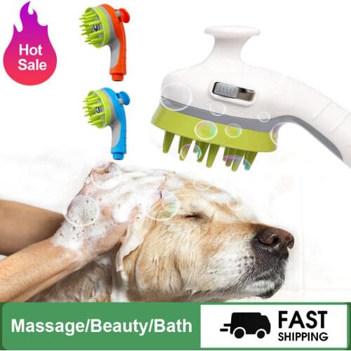 Pet Shower Head Bath Brush Dogs Cats Shower Comb Pet Washing Supply Accessories Sprinkler Animal Dog Wash Massage Shower