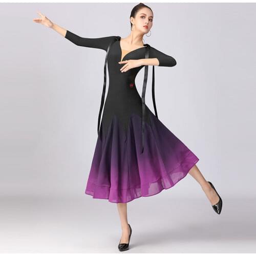 NEW DESIGN !! Ballroom Dance DRESS Ladys Tango Waltz Dancing Costumes Wome Competition Clothes