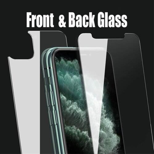 Front Back Screen Protector For iphone X XS 11 Pro Max XR 6s 7 8 Plus 5s SE 2020 Tempered Glass on iphone XS 11 Pro Max XR glass