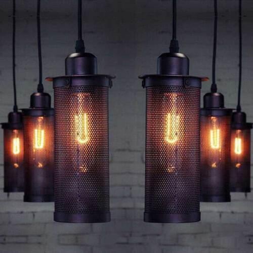 Industrial retro Hanging Lamp modern cage Pendant Light Metal Pendant Lights Accessory iron Loft Ceiling for Home Bar Cafe