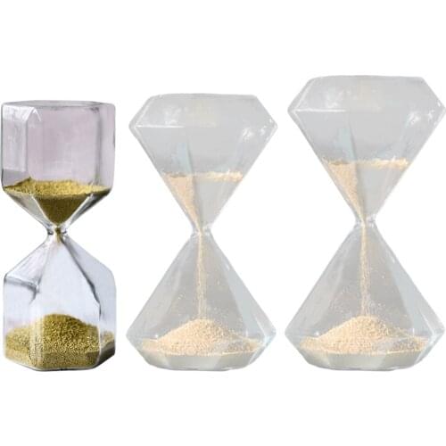 Glass Hourglass Decorative Ornament Sand Timer Relieve Pressure Decoration