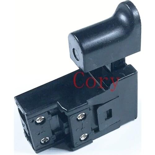 4A 250VAC 4 Screw Terminals Momentary Action DPST Trigger Switch FA2-4/2W4