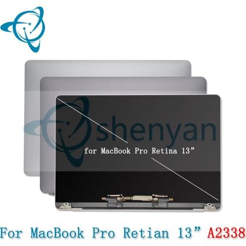 True Tone) Laptop A2338 LCD Screen Display Assembly for Macbook Retina 13" M1 Full Complete LCD Silver Space Grey 2020 EMC 3578