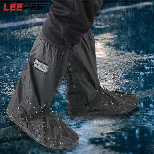 LEEPEE Unisex Shoes Protectors Motorcycle Scooter Bike Rain Shoes Cover Non-Slip Boot Covers 1 pair Reusable for Rainy Snowy Day