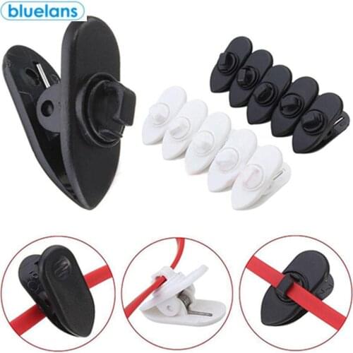 10 Pcs/Set 360° Rotatable Earphone Cable Wire Collar Clip Nip Clamp Holder Mount Headphone Wire Clamp Holder Wire Lapel Clip