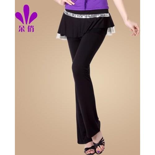 Lady Summer Square Dance Pant Women Latin Dance Clothing Female New Adult Rumba Samba Dance Skirt Promotion B-4291