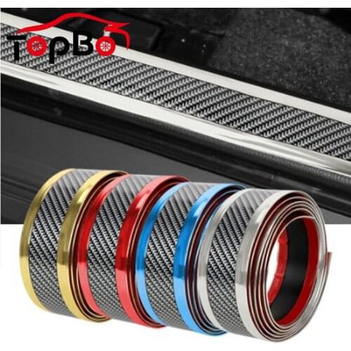 1M Auto Car Rubber Door Protector Moulding Strip Universal DIY Threshold Cover Panel Step Protector Edge Guard Car Styling