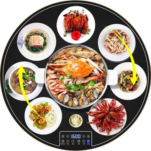 1600W hot pot meal insulation board household warming board hot cutting board insulation board heating insulation dining table