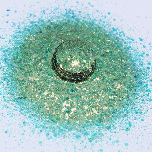 17.6 Ounce/Pack(500g) Nail Art Glitter FLAKES POWDER Sequins Fairy Tears Paillette Holographic Sparkly Nail Chunky Glitter Tc#51
