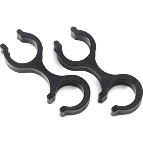 2pcs Walking Stick Buckle Trek Basket Rubber Tip Carbon Fiber Hike Poles Clasp