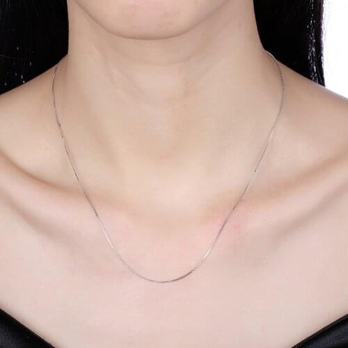 2018 Hot sale chain S925 Silver color, 100% Silver color chain for women necklace - necklace N018