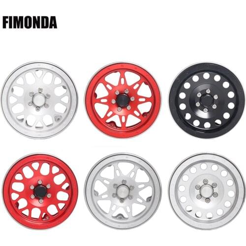 4pcs 1/10 RC Crawler Aluminum Alloy 2.2inch Beadlock Wheels Rims for Axial SCX10 90046 RR10 Wraith Traxxas TRX4 D90 D110 TF2 KM2