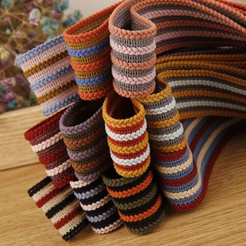 5 yards/lot Twist Stripe Hollow Ribbon for Diy Hairwear Bows Gifts Flowers Packaging Ribbons Bag Clothing Accessories