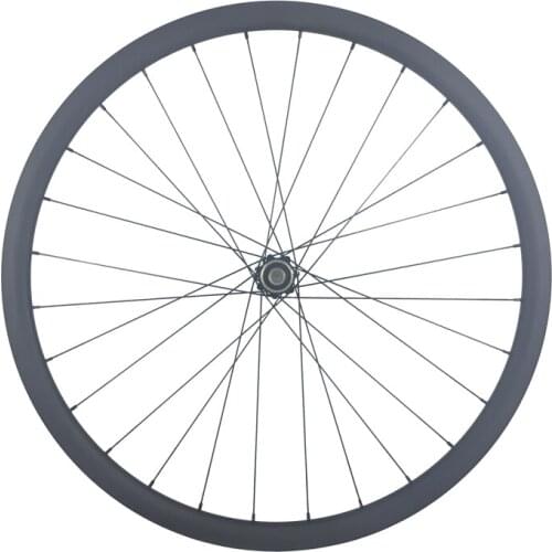 700C 20mm x 23mm wide tubular road disc bicycle carbon rear wheel Novatec D412SB 24 holes QR 135mm