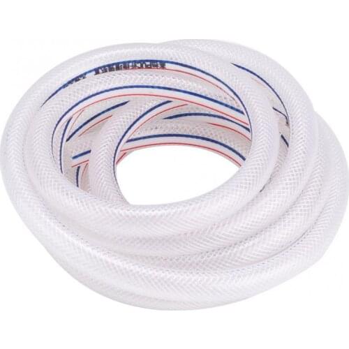 8/12mm PVC Reinforced Flexible Braided Tube Clear Hose For Garden Irrigation
