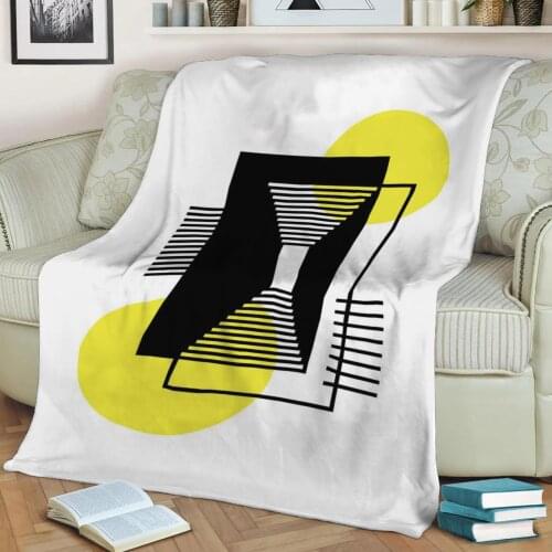 Ice Polygon IV 3D Printed Velvet Plush Throw Fleece Blanket Bedspread Sherpa Blanket Home Decora